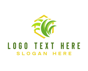 Landscape - Lawn Garden Grass logo design