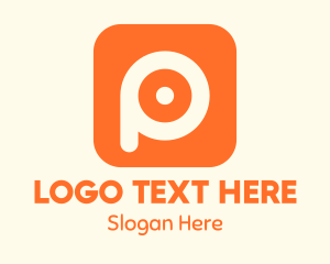 Photo Editor - Orange Photo Editing App logo design