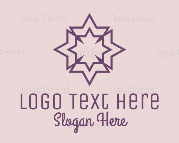 Geometric Decorative Star Logo