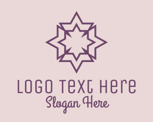Ice - Geometric Decorative Star logo design