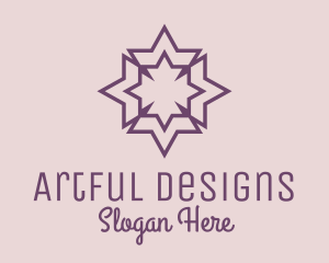 Geometric Decorative Star  logo design