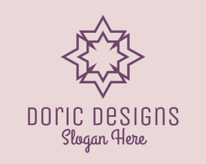 Geometric Decorative Star  logo design