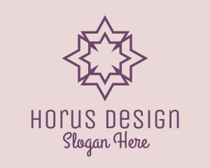 Geometric Decorative Star  logo design