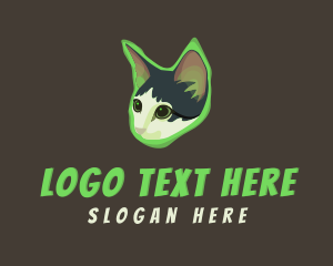 Animal - Glowing Cat Animal logo design