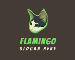 Feline - Glowing Cat Animal logo design