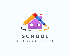 Kindergarten Education School  logo design
