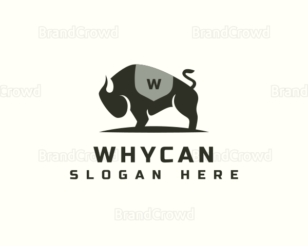 Wild Bison Buffalo Logo