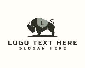 Beef - Wild Bison Buffalo logo design