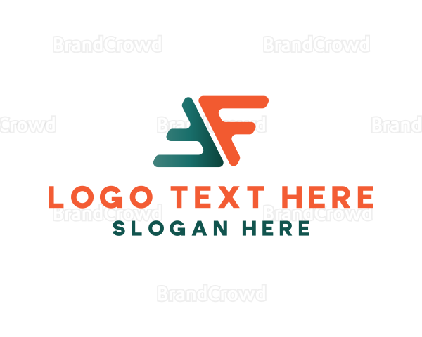 Marketing Logistics Letter F Logo