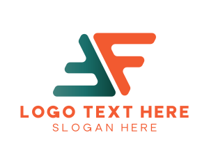 Freelancer - Marketing Logistics Letter F logo design