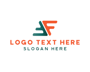 Letter F - Marketing Logistics Letter F logo design