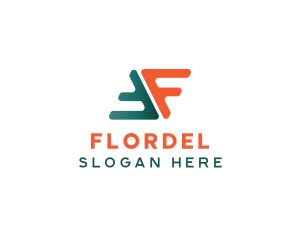 Marketing Logistics Letter F logo design