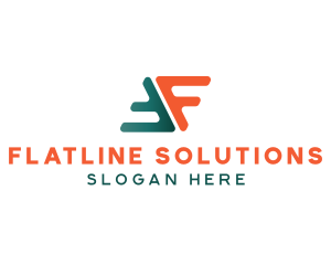 Marketing Logistics Letter F logo design