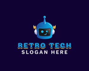 Toy Tech Robot Data logo design