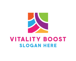 Vitality - Colorful Bright Square logo design