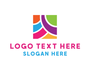 Vibrant - Colorful Bright Square logo design