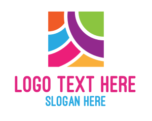 Framing - Bright Colorful Square logo design