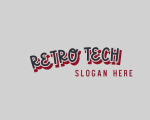 Retro Shadow Company logo design