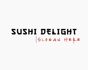 Sushi Bar - Japanese Oriental Company logo design