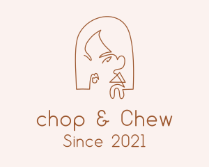 Chic - Female Earring Jewelry logo design