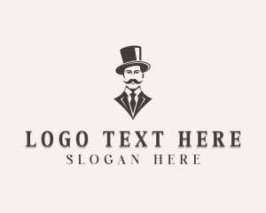 Smoke Pipe - Gentleman Fashion Suit logo design