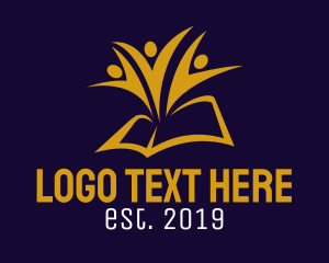 Book Club - Golden Book Team logo design