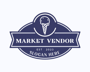 Vendor - Sweet Ice Cream Cone logo design