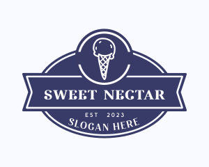 Sweet Ice Cream Cone logo design