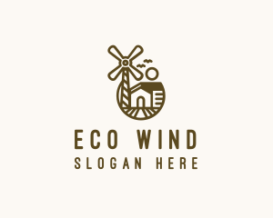 Windmill - Farm Barn Windmill logo design