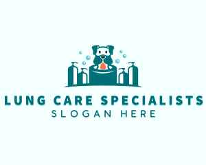 Shampoo Dog Grooming  logo design