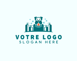 Shampoo - Shampoo Dog Grooming logo design