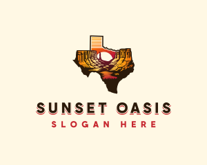 Texas Sunset Canyon logo design