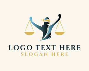 Court House - Legal Justice Scales logo design
