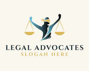 Legal Justice Scales logo design