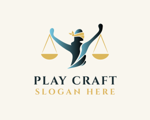 Legal Justice Scales logo design