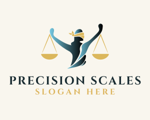 Legal Justice Scales logo design