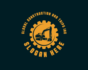 Construction Machinery Excavator Logo