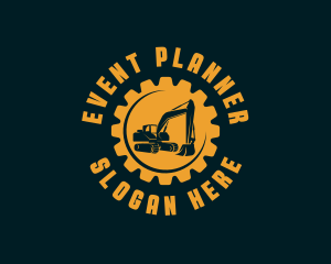 Heavy Equipment - Construction Machinery Excavator logo design