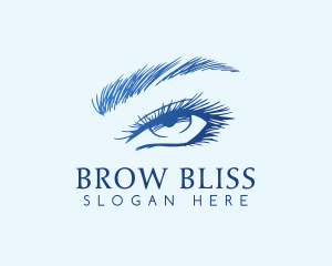 Luxury Eyelashes Fashion logo design