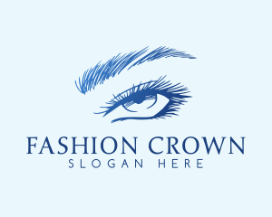 Luxury Eyelashes Fashion logo design