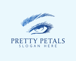 Luxury Eyelashes Fashion logo design