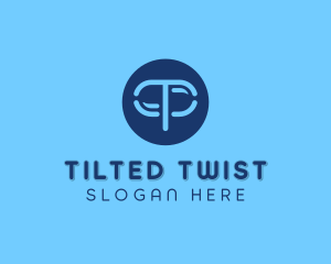 Blue Pharmacy Letter T logo design