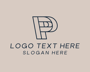 Marketing - Marketing Innovation Letter P  Business logo design