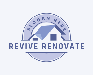 Renovate - House Roof Realty logo design