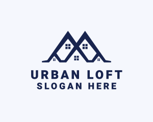 Loft - Residential House Realty logo design