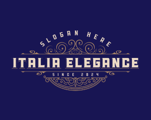 Luxury Elegant Ornament logo design