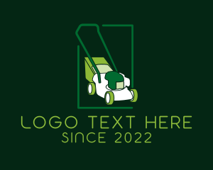 Landscaper - Gardener Lawn Mower logo design