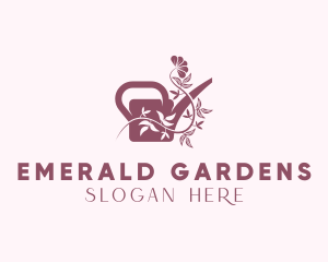 Gardener Watering Kettle logo design