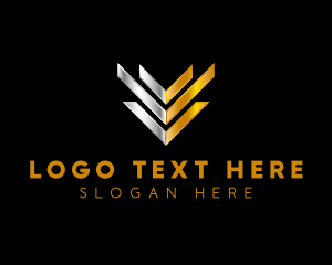 Telecommunications - Modern Tech Digital Letter V logo design