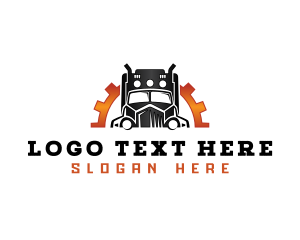 Dumptruck - Trailer Truck Cargo logo design